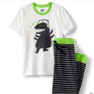 Land’s End Boys Pajama Set with a Dinosaur| Size: 16